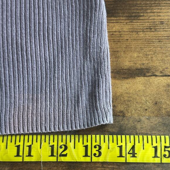 Caslon Ribbed Thermal Shirt Top Medium Lilac Purple 100 Cotton Y2K Soft Girl GUC - Picture 6 of 9